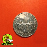Magyar ezüst 200 forint 1992 NSZ