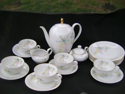 Antique five-person coffee and cake set