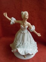 Wallendorfi porcelán táncosnő figura