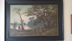 Camille Corot másolat: Souvenir de Mortefontaine