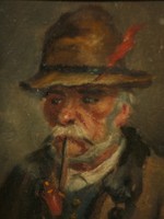 Horváth G. Andor (1876-) : Öreg pipás
