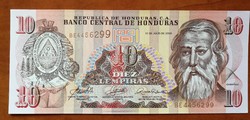 Honduras 10 Lempras UNC 2006