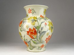 0U585 Régi tulipános Thomas Ivory porcelán váza
