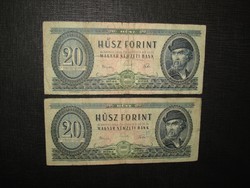 2*20 forint 1962 Ritkább!
