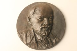 Lenin bronz plakett