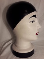 Mid century Scheurich - Pierrot bohóc fej jelzett ritka kerámia a 70-es évekből nagy méretű