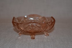 Rózsaszín asztali kis kínáló tálka  ( DBZ 0089 )