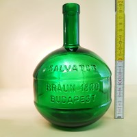 "Salvator Braun 1839 Budapest" nagy likőrösüveg (559)