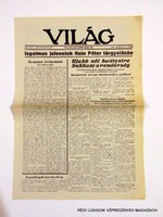 1946 március 19  /  VILÁG  /  ÚJSÁG REPLIKA! Szs.:  8209