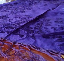 Rojtos selyem kendő, terítő, 65 x 65 cm