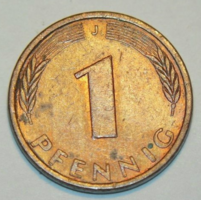 1 Pfennig (J) - Németország - 1979.