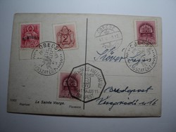 Óbecse  visszatért Magyar Ipar és kiállításügyi  bélyegzés képes levelezőlap 