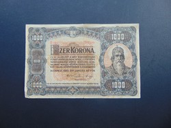 1000 korona 1920 nagy alakú bankjegy