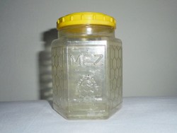 Retro MÉZ HUNGARONEKTÁR mézes műanyag flakon palack bödön - 1970-es évekből