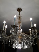Mària terèzia kristàly chandelier original antique piece 1900s lead crystal