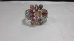 Ring with colorful stones
