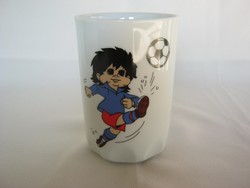 Zsolnay porcelán focis pohár