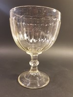 Nagyméretű Sachsen Glas üveg kehely