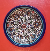 Akár egy perzsa mintás Zsolnay, Kerámia mandala tál (kör,teljesség, tökéletes forma),tányér,tányérka