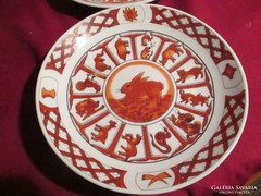 Kínai horoszkópos fali tányér Nyúl éve 15,5 cm   05255