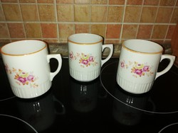Zsolnay rose bouquet mugs