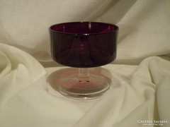 Luminarc rubinvörös desszertes pohár