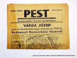 1940 április 26 május 6  /  PEST  /  Régi ÚJSÁGOK KÉPREGÉNYEK MAGAZINOK Szs.:  9009