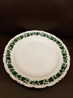 Hüttl Tivadar, zöld tányér, 30 cm, hibátlan