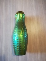 Gyönyörű, hibátlan Zsolnay Nádor Judit eozin váza. 26 cm. 