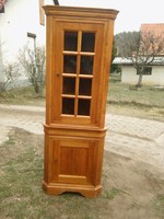 Gyönyörű minőségi fa vitrines szekrény / sarokvitrin
