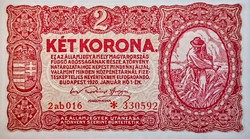  2 korona 1920 UNC!