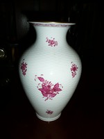 24 cm-es jelzett Apponyi mintás hibátlan Herendi váza