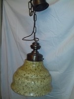Just for that! Marked mid-century Peill & Putzler ceiling lamp with bubble hood for tall interiors