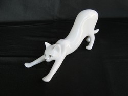 Hollóházi porcelán cica macska