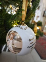 Karácsonyi gömb dísz Goebel porcelán limitált 2018-as kollekcióból