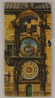 0V494 Prágai Orloj óra mechanikus képeslap
