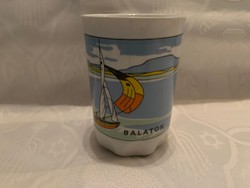 Zsolnay Balatoni porcelán csésze 11,5 cm. 