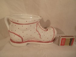Porcelán - cipő - GMUNDNER - nagy - 20 x 10 x 9 cm - tökéletes - hibátlan
