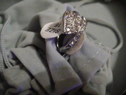Szépséges levelet formázó swarovski gyűrű