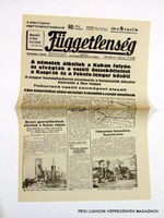 1942 augusztus 7  /  FÜGGETLENSÉG  /  ÚJSÁG REPLIKA! Szs.:  8216