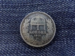 Szép ezüst 1 Korona 1914/id 5921/