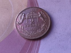1912 magyar ezüst 2 korona