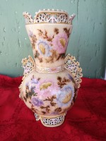 Antik családi pecsétes váza 1880-as évek, 35 cm magas.