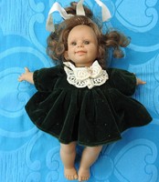 Spanish character doll in velvet dress