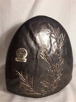 KIS PÉNZÉRT!!!  RUSCHA ART  bronz barna színű jelzett  kerámia váza kézműves