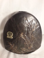 MICSODA AJÁNDÉK SZINTE INGYEN!!  RUSCHA ART  bronz barna színű jelzett  kerámia váza kézműves