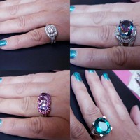 Extravagáns ezüst gyűrűk 6.5- 11 es méretben