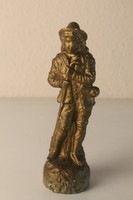 Bisquit (biszkvit) porcelán fiú szobor