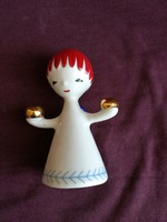 Hollóházi angyal porcelán figura (2)