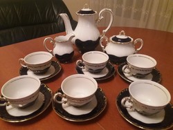 Zsolnay pompadour ii. Coffee set for 6 people